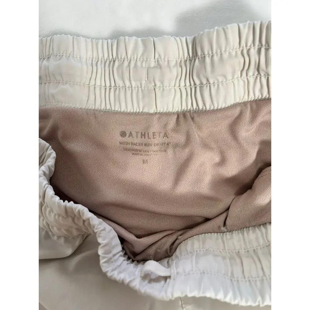 White Athletic Shorts by Athleta Women's Medium